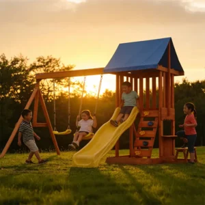 space saver swing set