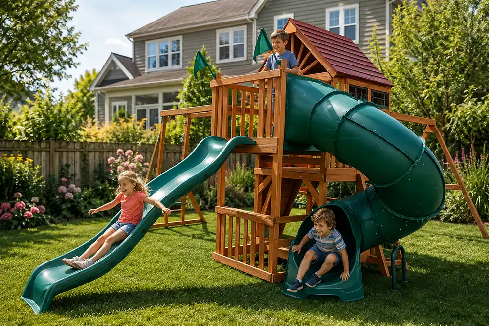 swing set plastic slide